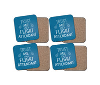 Thumbnail for Trust Me I'm a Flight Attendant Designed Coasters