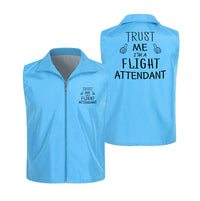 Thumbnail for Trust Me I'm a Flight Attendant Designed Thin Style Vests