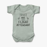 Thumbnail for Trust Me I'm a Flight Attendant Designed Baby Bodysuits
