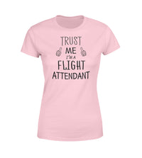 Thumbnail for Trust Me I'm a Flight Attendant Designed Women T-Shirts