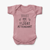 Thumbnail for Trust Me I'm a Flight Attendant Designed Baby Bodysuits