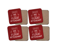 Thumbnail for Trust Me I'm a Flight Attendant Designed Coasters