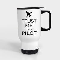 Thumbnail for Trust Me I'm a Pilot 2 Designed Travel Mugs (With Holder)