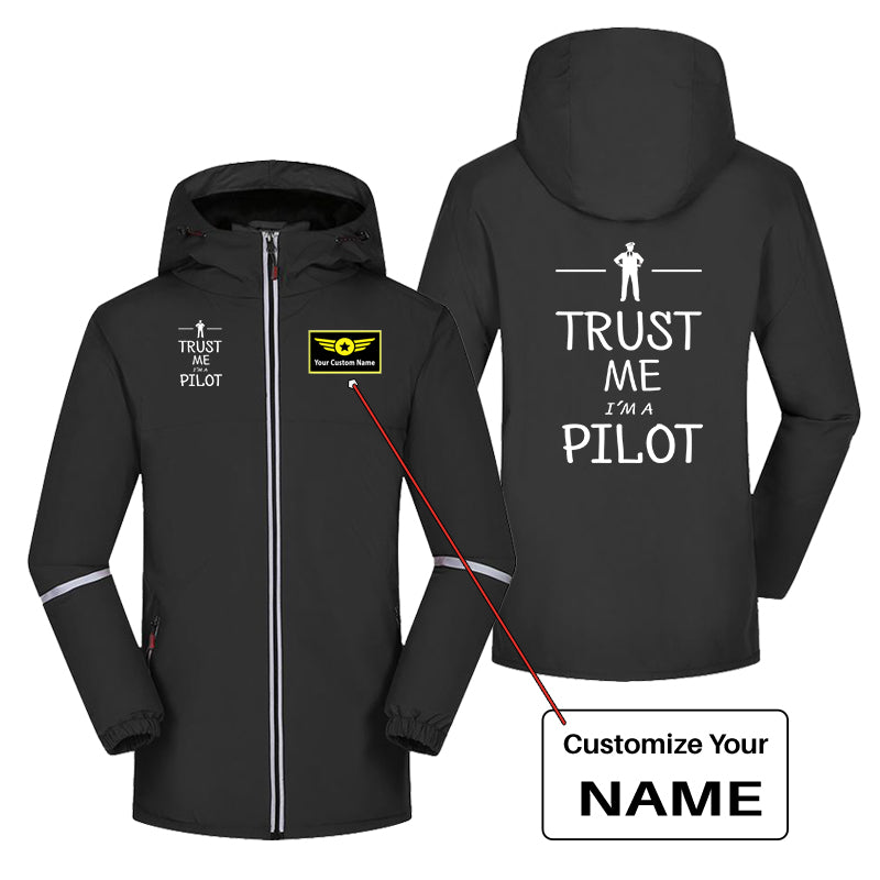 Trust Me I'm a Pilot Designed Rain Coats & Jackets