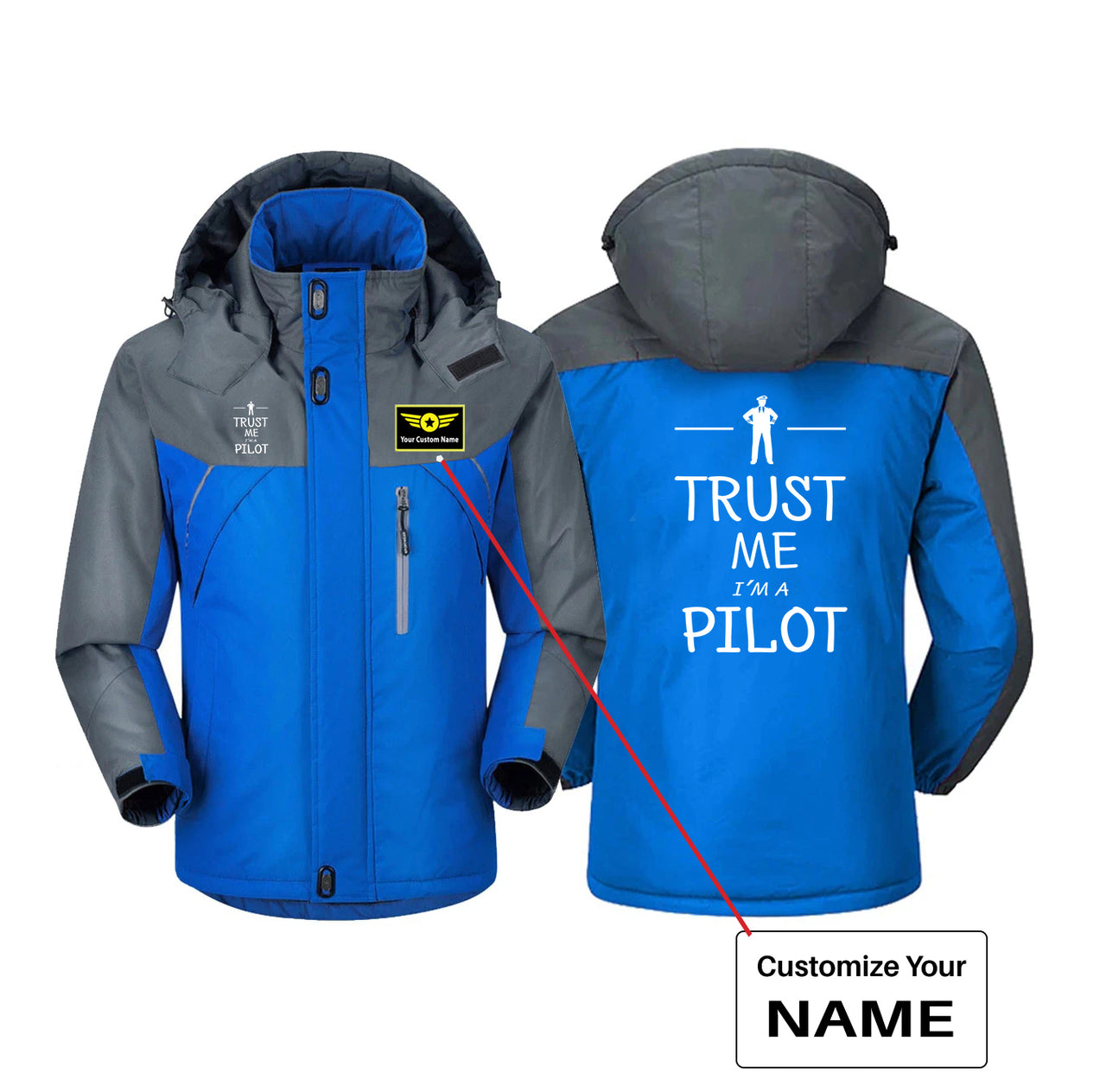 Trust Me I'm a Pilot Designed Thick Winter Jackets