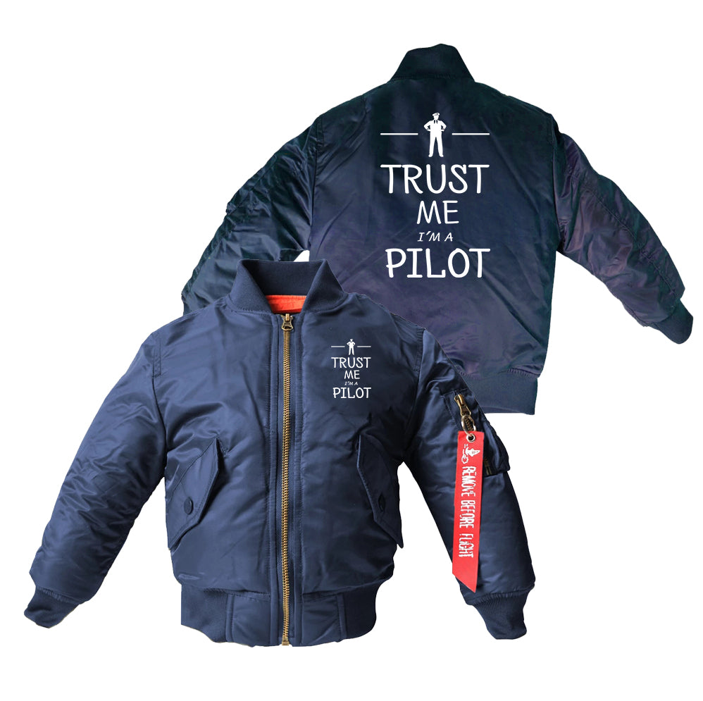 Trust Me I'm a Pilot Designed Children Bomber Jackets