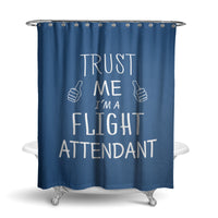 Thumbnail for Trust Me I'm a Flight Attendant Designed Shower Curtains