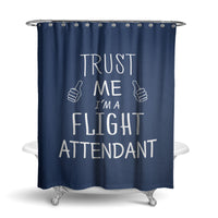 Thumbnail for Trust Me I'm a Flight Attendant Designed Shower Curtains