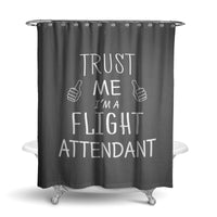 Thumbnail for Trust Me I'm a Flight Attendant Designed Shower Curtains