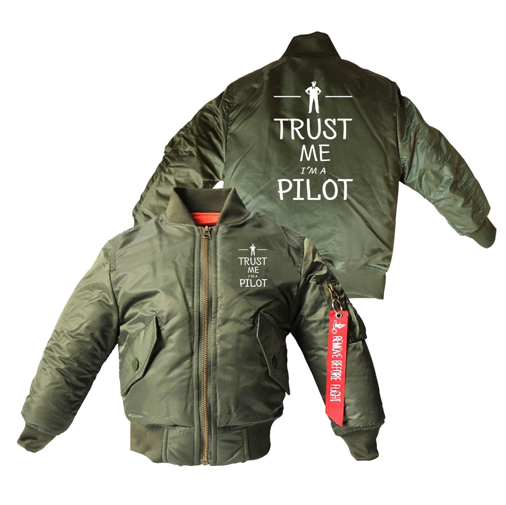 Trust Me I'm a Pilot Designed Children Bomber Jackets