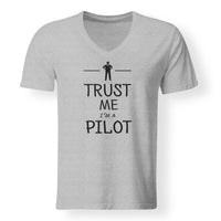 Thumbnail for Trust Me I'm a Pilot Designed V-Neck T-Shirts