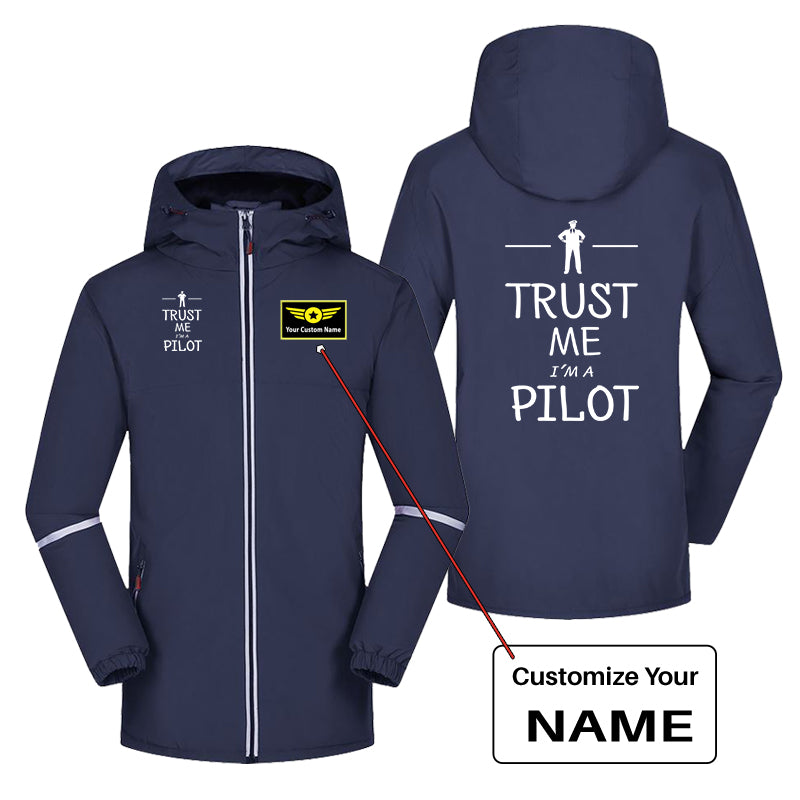 Trust Me I'm a Pilot Designed Rain Coats & Jackets