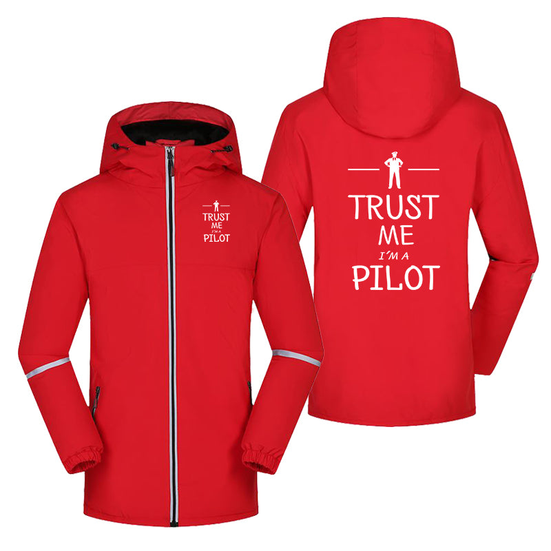 Trust Me I'm a Pilot Designed Rain Coats & Jackets