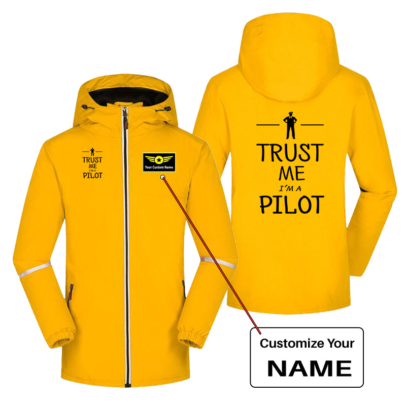 Trust Me I'm a Pilot Designed Rain Coats & Jackets