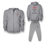 Thumbnail for Trust Me I'm a Pilot (Drone) Designed Zipped Hoodies & Sweatpants Set