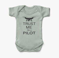 Thumbnail for Trust Me I'm a Pilot (Drone) Designed Baby Bodysuits