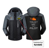 Thumbnail for Trust Me I'm a Pilot (Helicopter) Designed Thick Winter Jackets