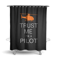 Thumbnail for Trust Me I'm a Pilot (Helicopter) Designed Shower Curtains