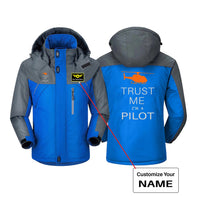 Thumbnail for Trust Me I'm a Pilot (Helicopter) Designed Thick Winter Jackets