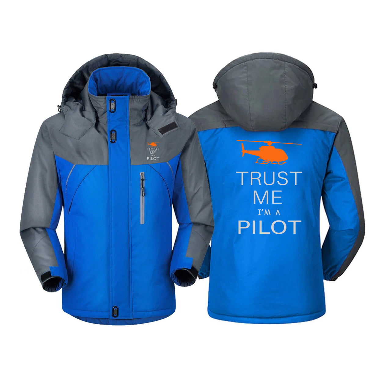 Trust Me I'm a Pilot (Helicopter) Designed Thick Winter Jackets