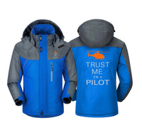 Thumbnail for Trust Me I'm a Pilot (Helicopter) Designed Thick Winter Jackets