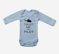 Thumbnail for Trust Me I'm a Pilot (Helicopter) Designed Baby Bodysuits