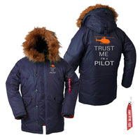 Thumbnail for Trust Me I'm a Pilot (Helicopter) Designed Parka Bomber Jackets