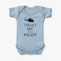 Thumbnail for Trust Me I'm a Pilot (Helicopter) Designed Baby Bodysuits
