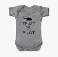 Thumbnail for Trust Me I'm a Pilot (Helicopter) Designed Baby Bodysuits