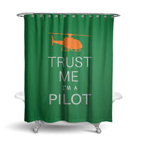 Thumbnail for Trust Me I'm a Pilot (Helicopter) Designed Shower Curtains