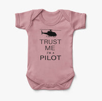 Thumbnail for Trust Me I'm a Pilot (Helicopter) Designed Baby Bodysuits