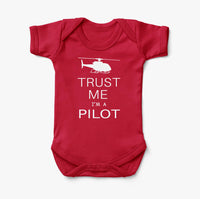 Thumbnail for Trust Me I'm a Pilot (Helicopter) Designed Baby Bodysuits