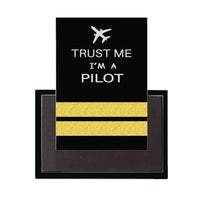 Thumbnail for Trust Me I'm a Pilot (2 Lines) Designed Magnet Pilot Eyes Store 