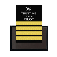 Thumbnail for Trust Me I'm a Pilot (4 Lines) Designed Magnet Pilot Eyes Store 
