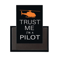 Thumbnail for Trust Me I'm a Pilot (Helicopter) Designed Magnet Pilot Eyes Store 