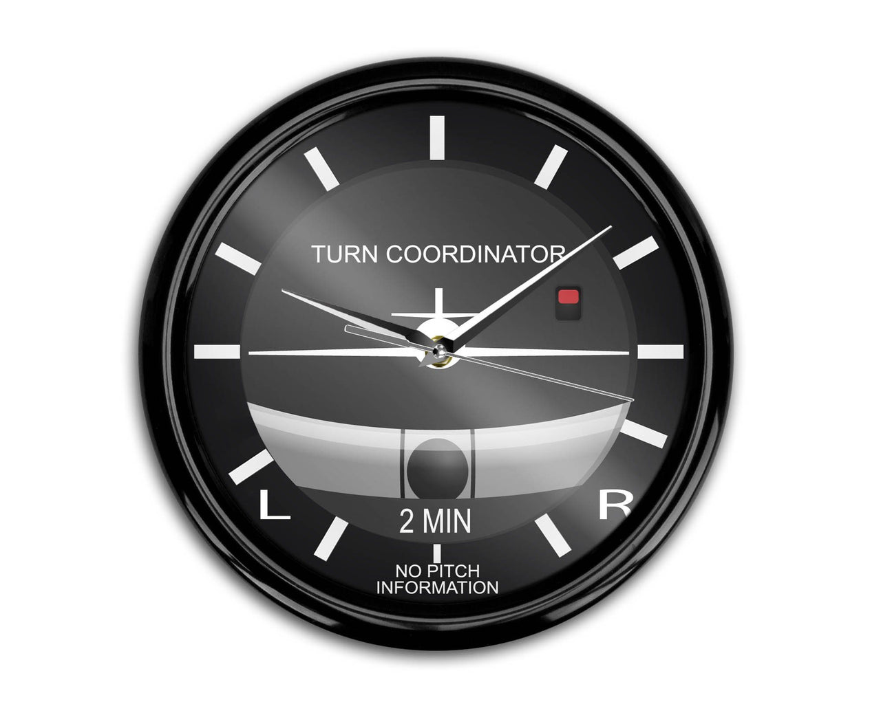 Airplane Instruments (Turn Coordinator) Designed Wall Clocks Aviation Shop 