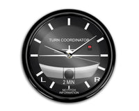 Thumbnail for Airplane Instruments (Turn Coordinator) Designed Wall Clocks Aviation Shop 