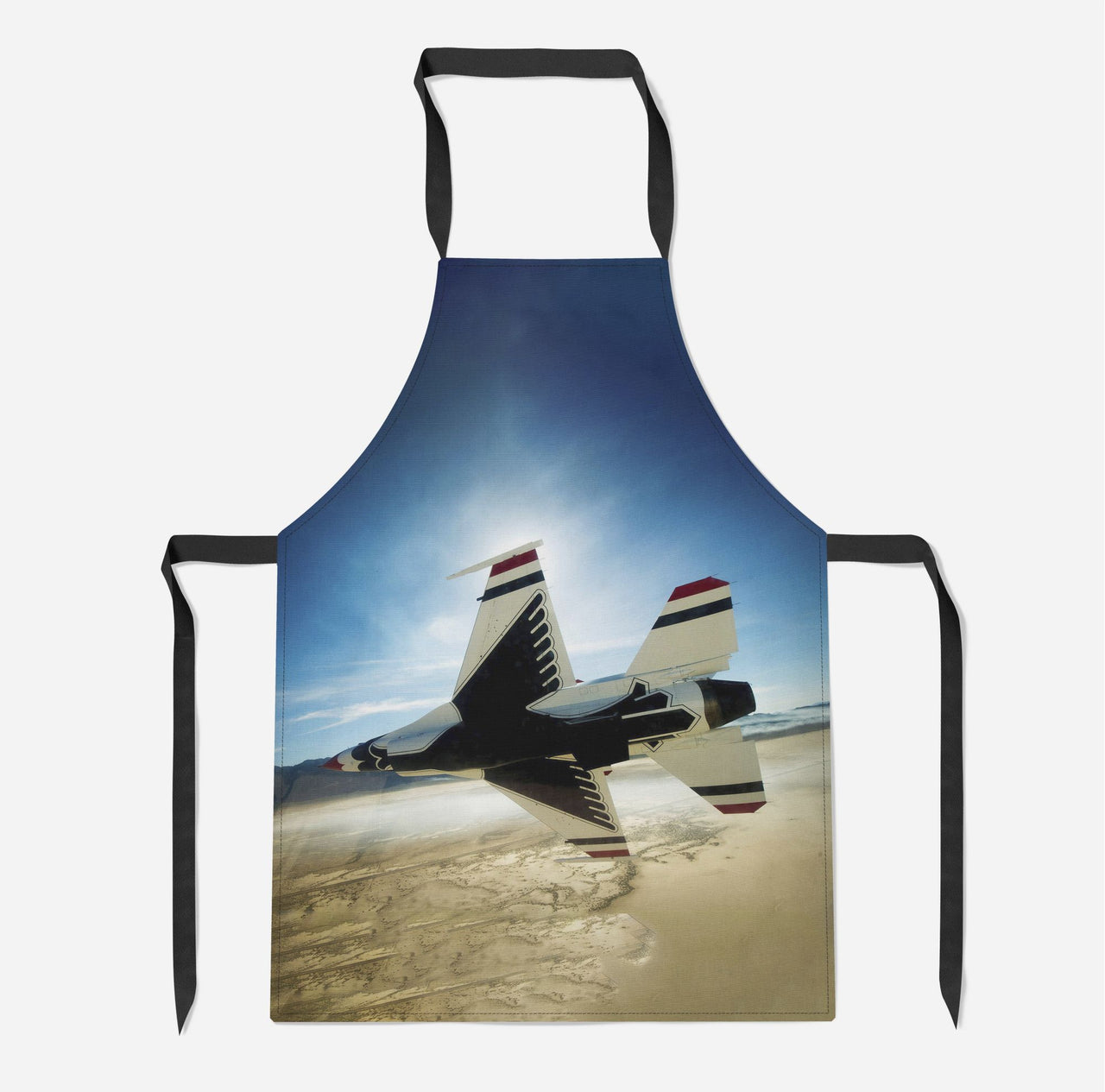 Turning Right Fighter Jet 16 Designed Kitchen Aprons