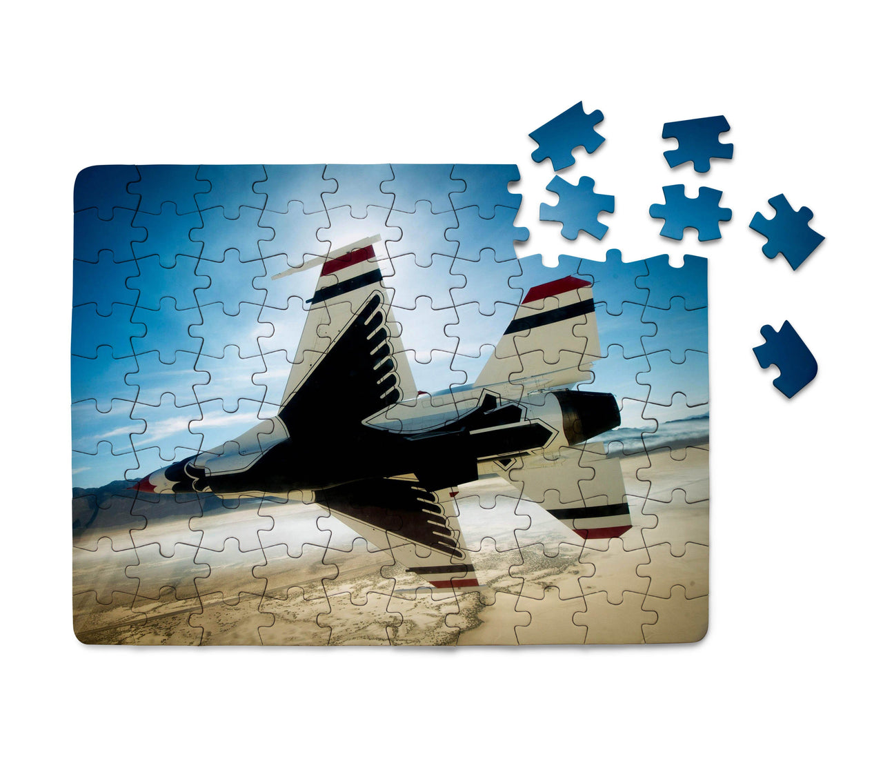 Turning Right Fighting Falcon F16 Printed Puzzles Aviation Shop 
