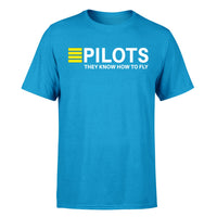 Thumbnail for Pilots They Know How To Fly Designed T-Shirts