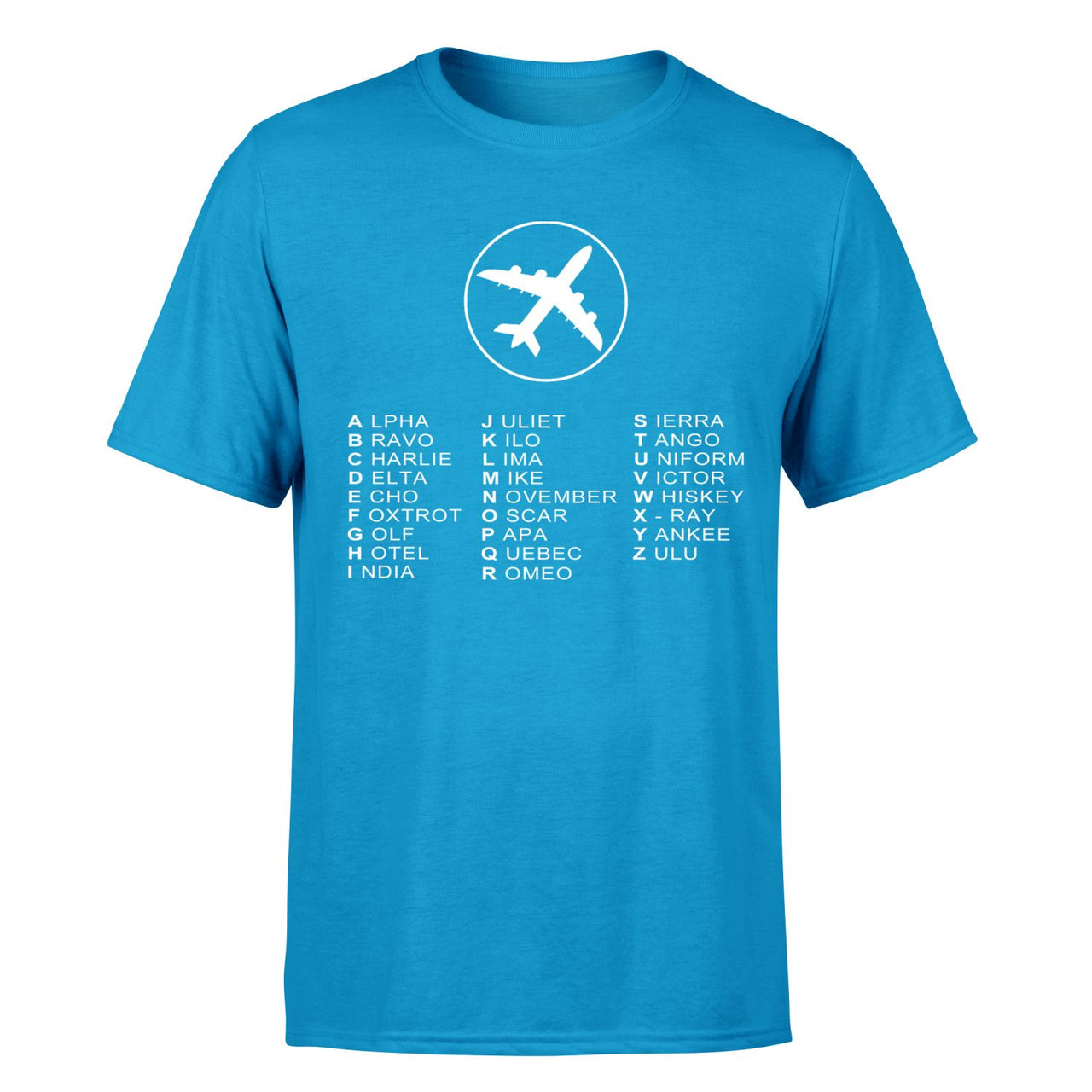 Aviation Alphabet 2 Designed T-Shirts