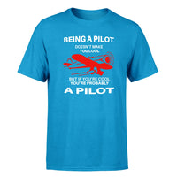 Thumbnail for If You're Cool You're Probably a Pilot Designed T-Shirts