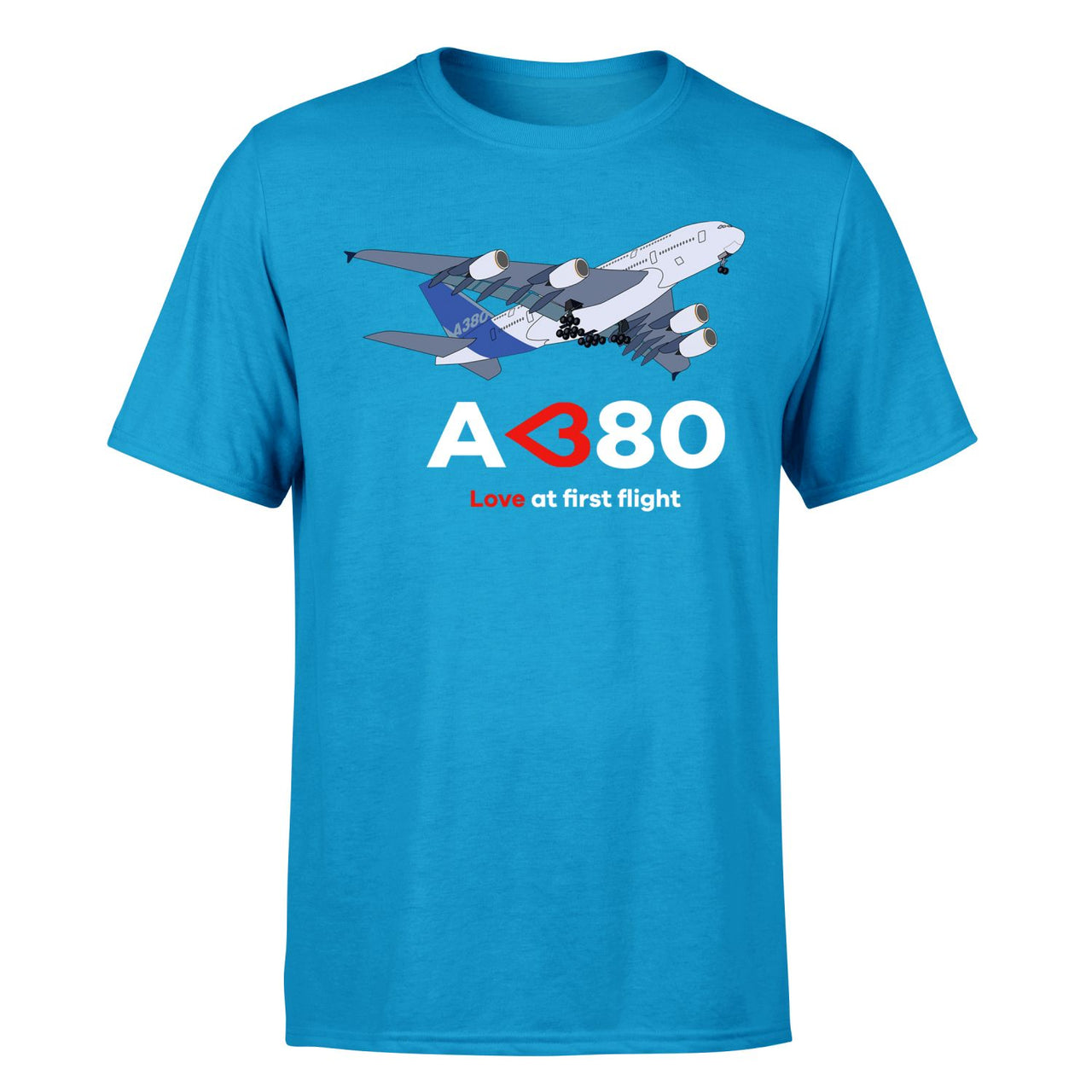 Airbus A380 Love at first flight Designed T-Shirts