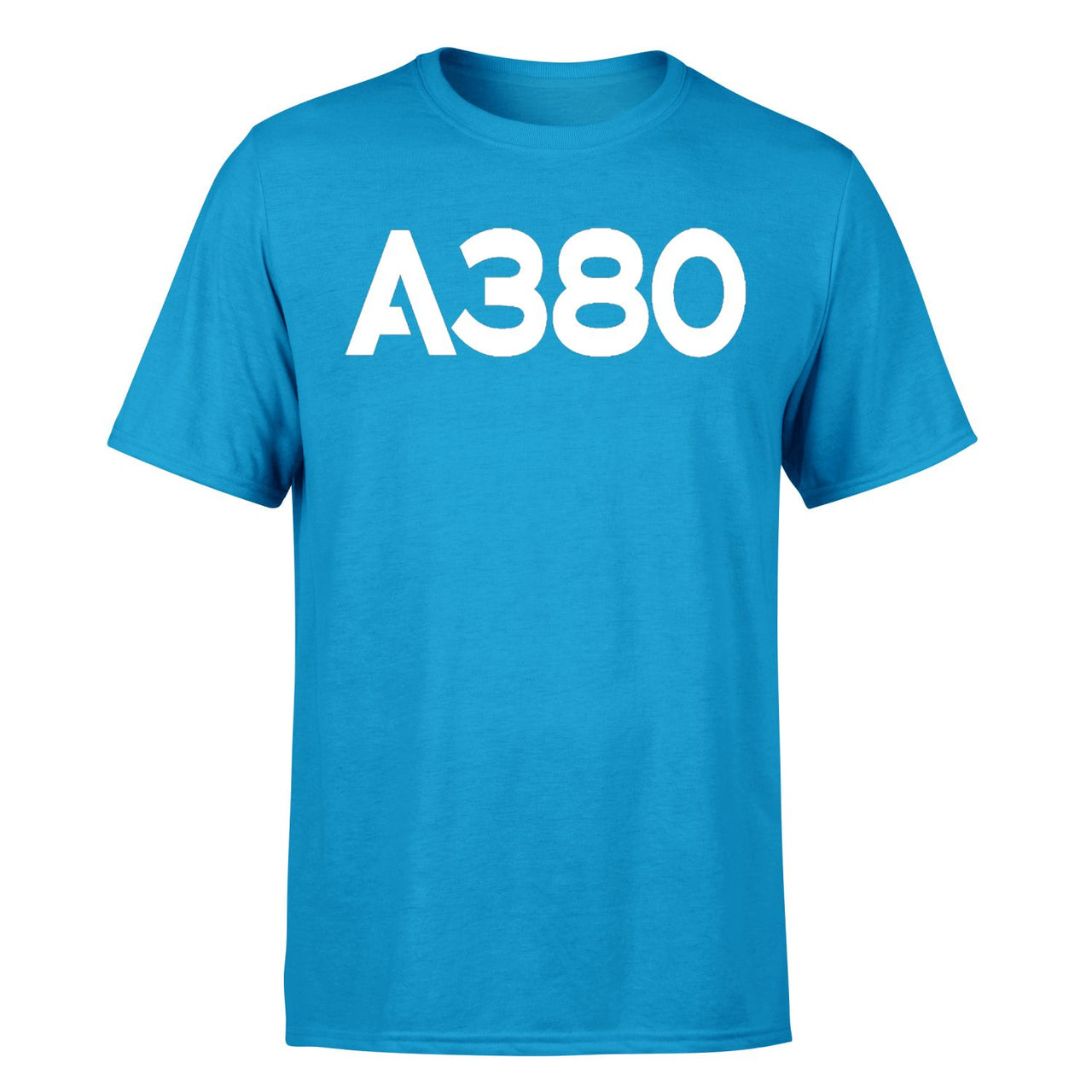 A380 Flat Text Designed T-Shirts