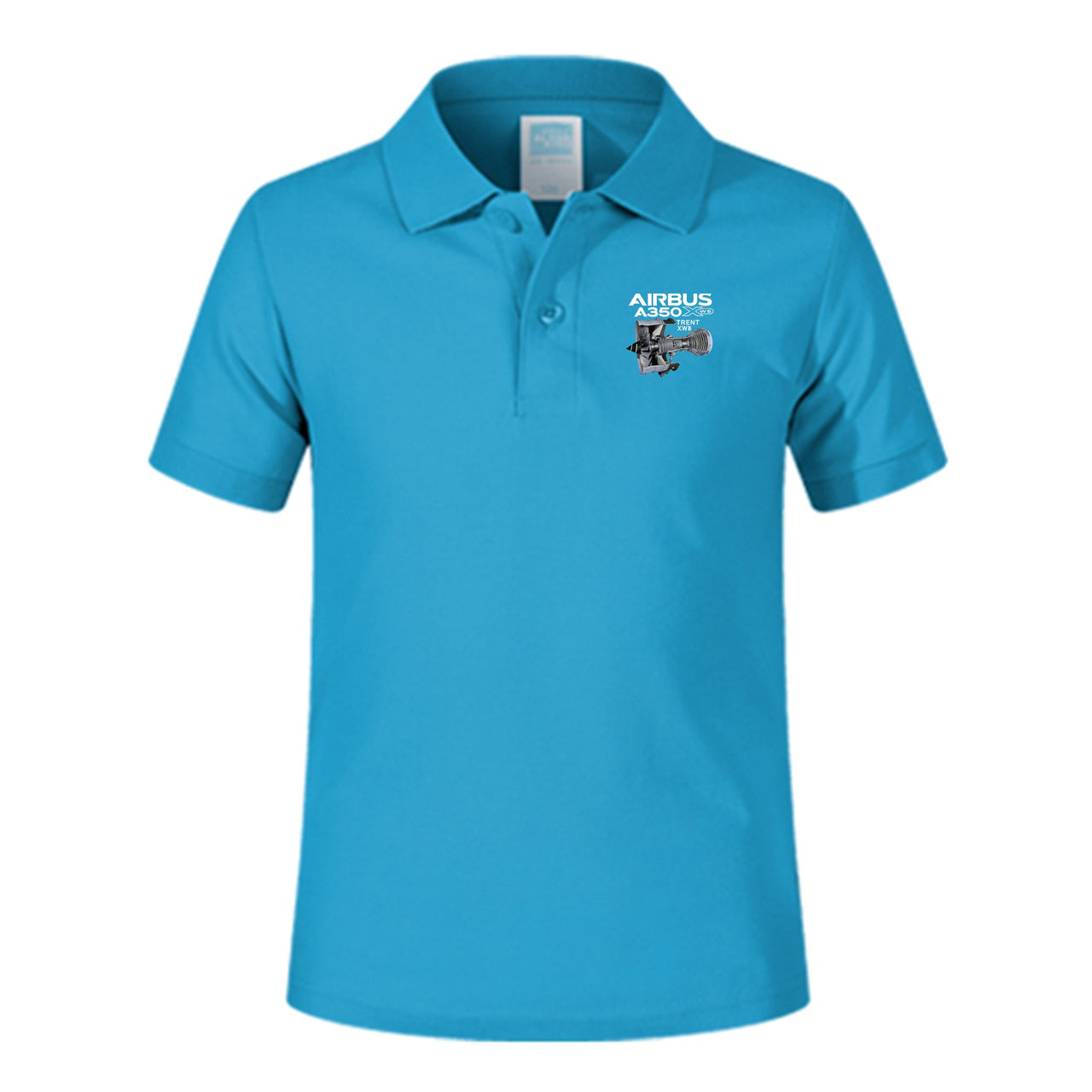 Airbus A350 & Trent Wxb Engine Designed Children Polo T-Shirts