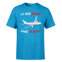 Thumbnail for Let Your Dreams Take Flight Designed T-Shirts