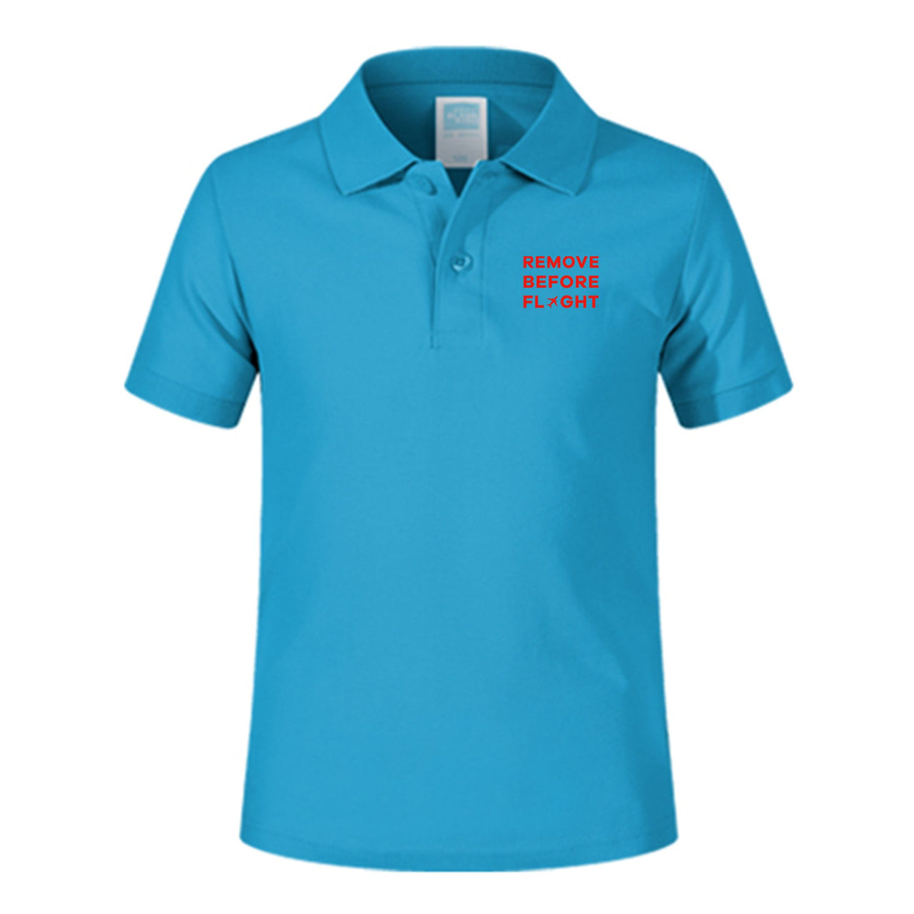 Remove Before Flight Designed Children Polo T-Shirts
