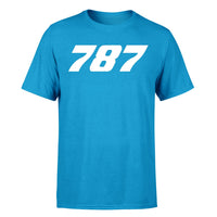 Thumbnail for 787 Flat Text Designed T-Shirts