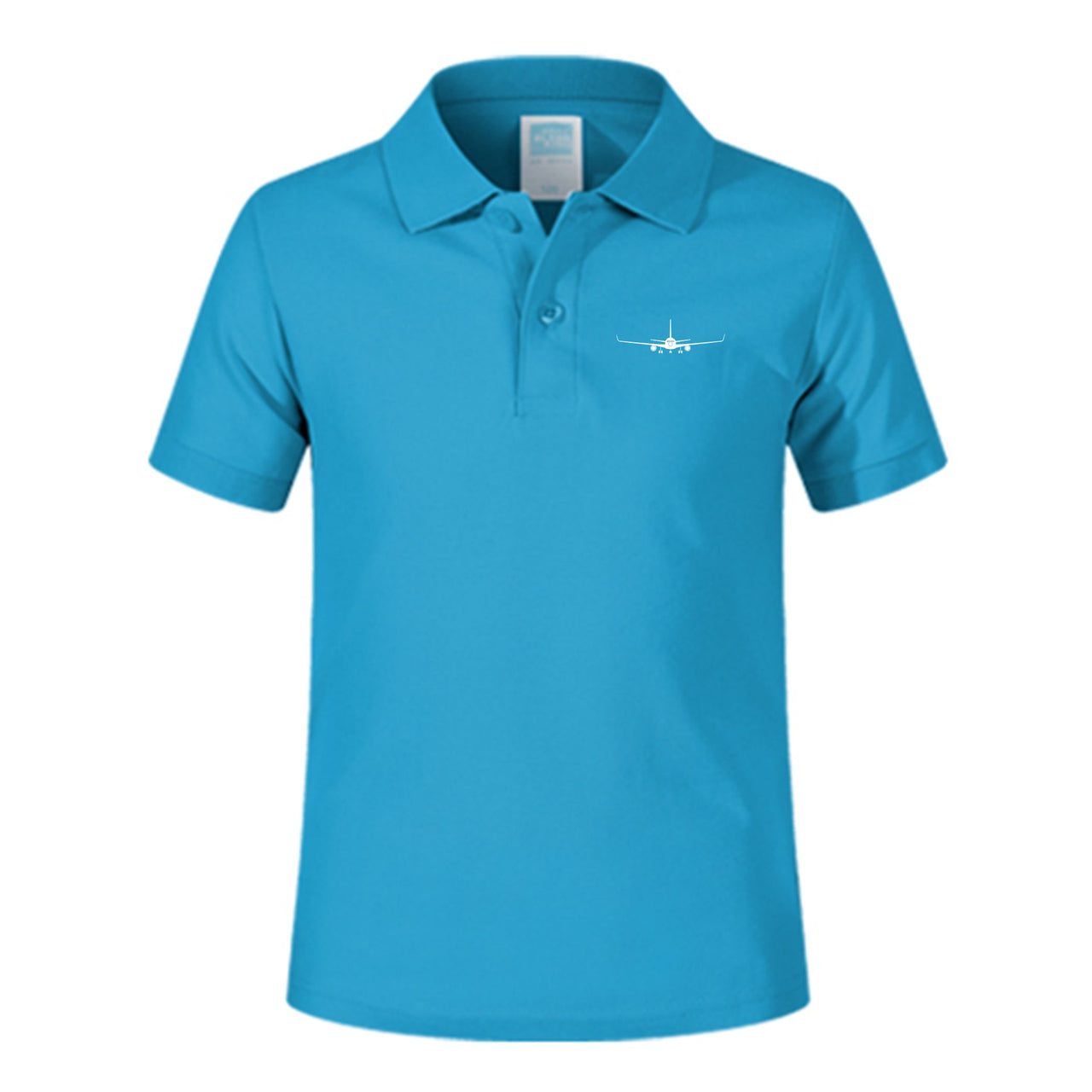 Boeing 767 Silhouette Designed Children Polo T-Shirts