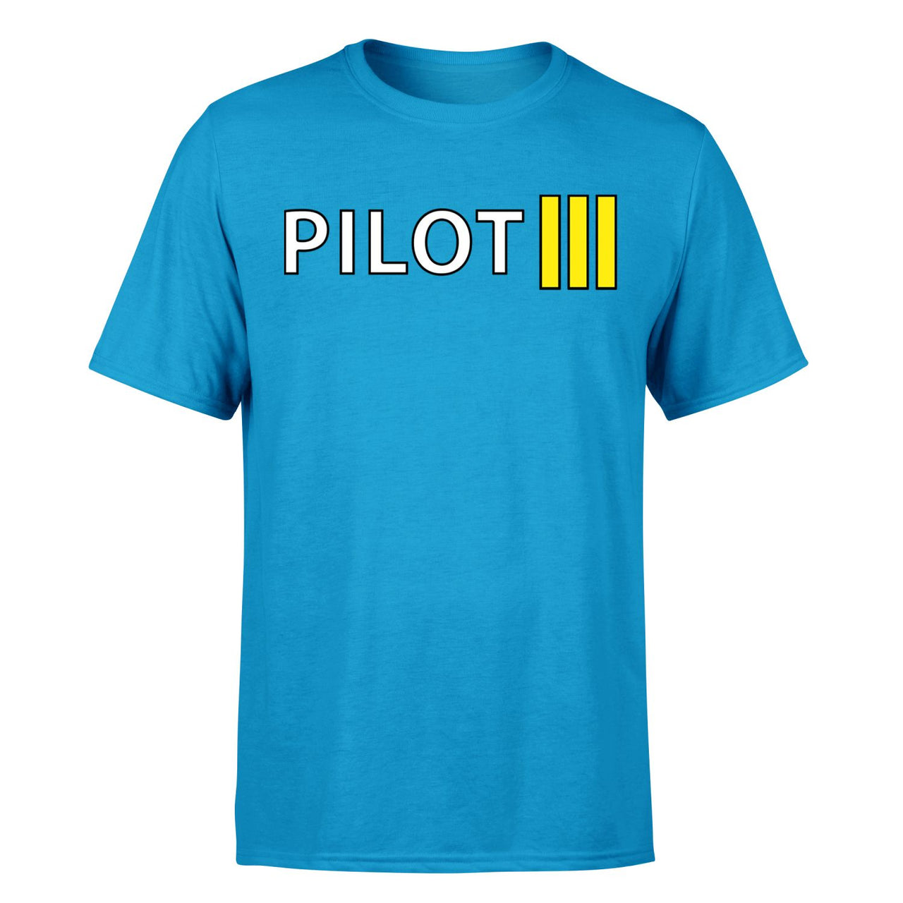 Pilot & Stripes (3 Lines) Designed T-Shirts